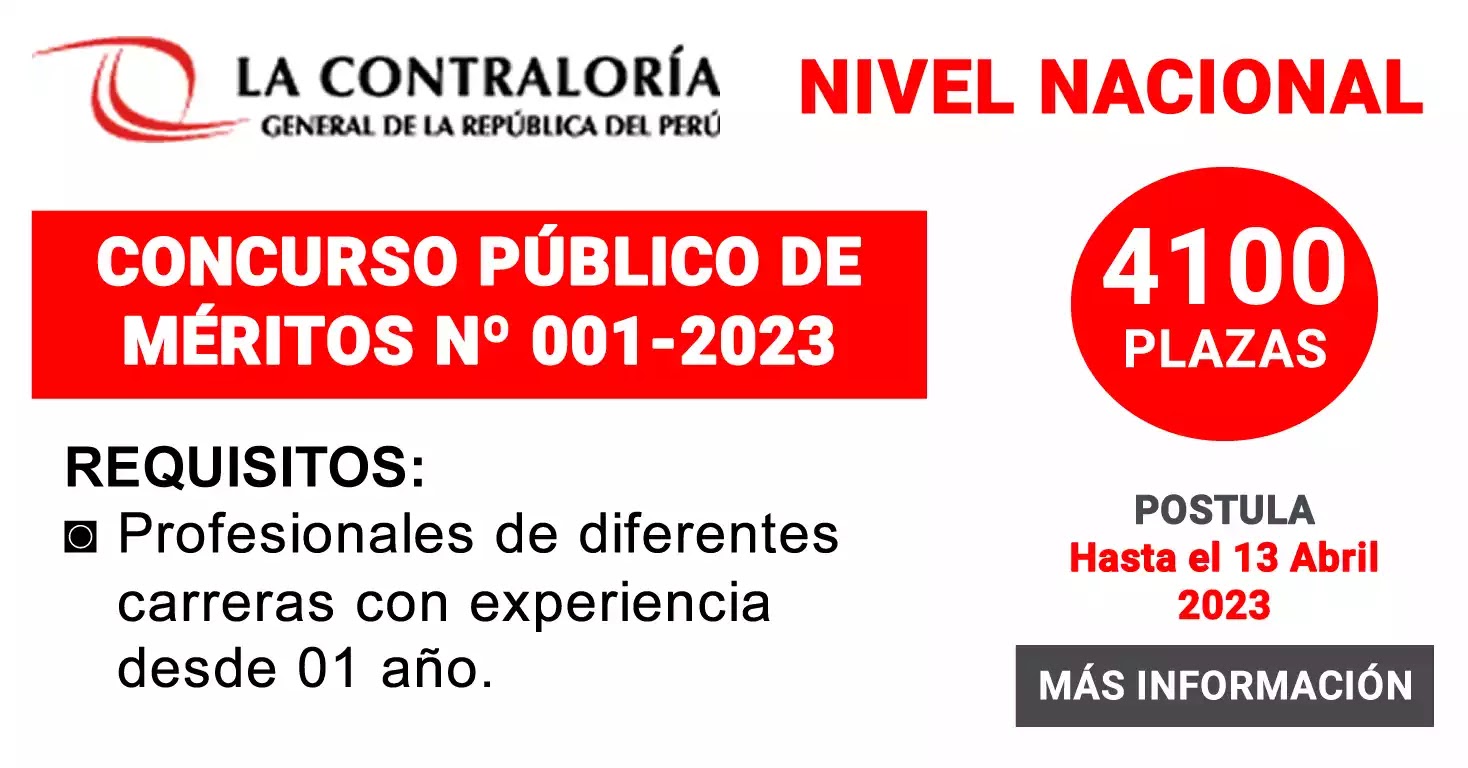 Contraloria Ofrece (4100 Plazas) Para Auditores, Asistentes, Tecnicos